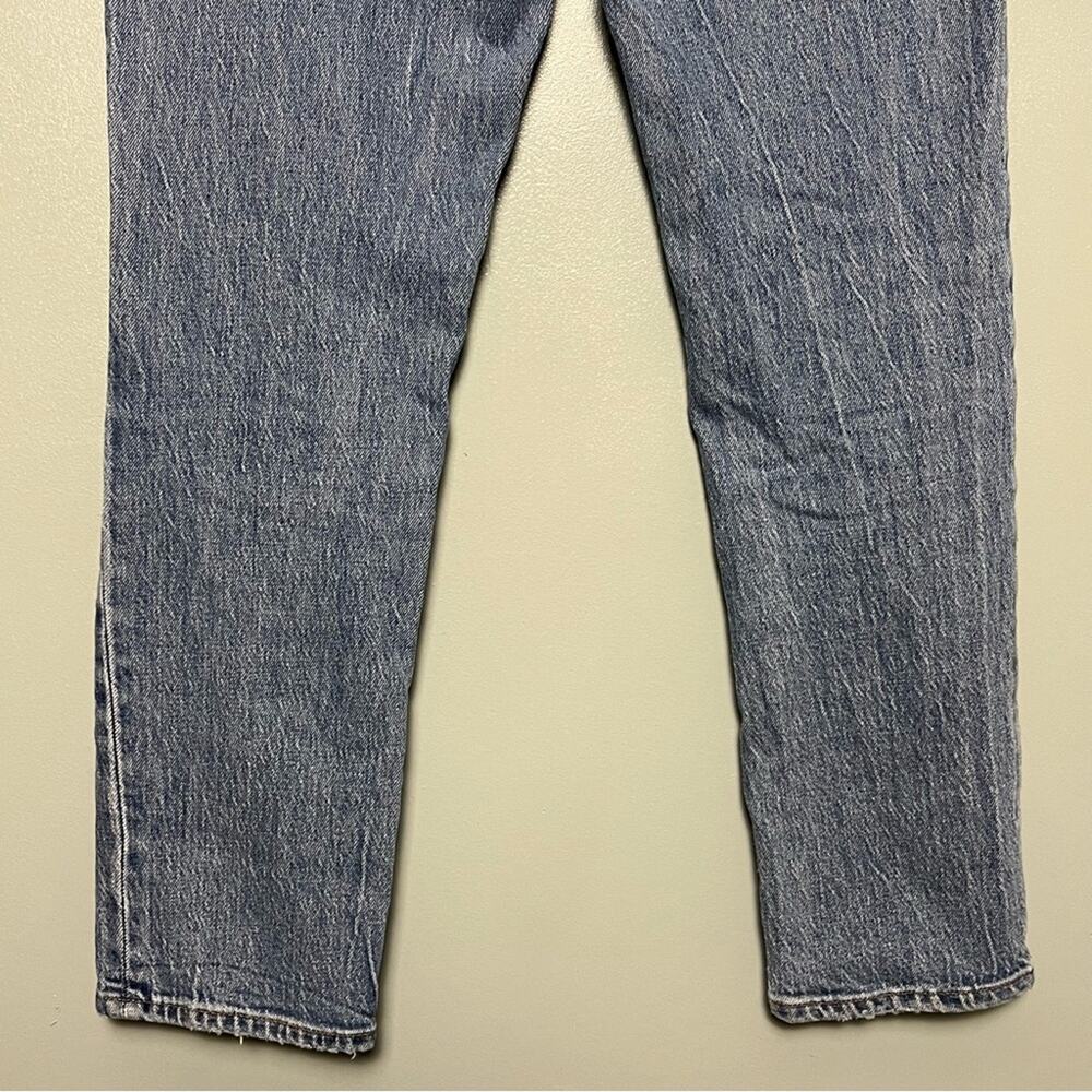 Madewell High-Rise Straight Leg Jeans in Medium Blue Wash - Picture 6 of 9